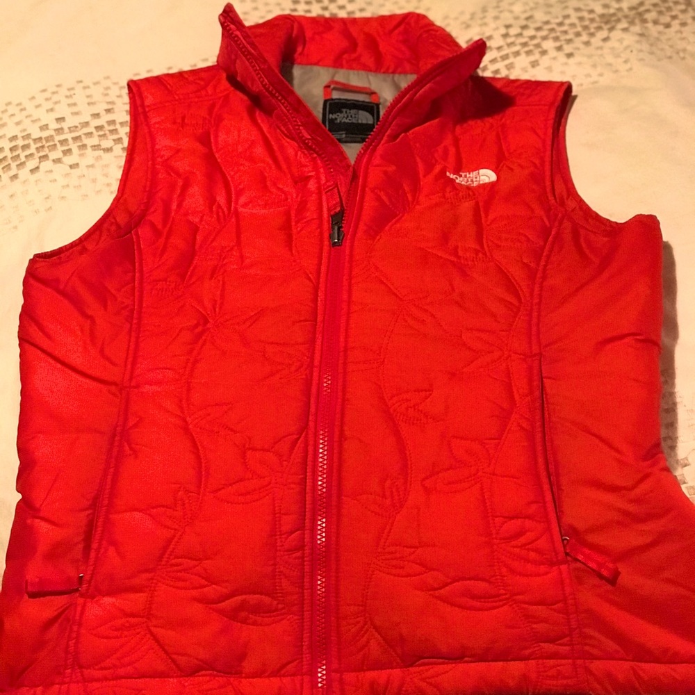 Ladies North Face Vest, Persimmon,  Beautiful!